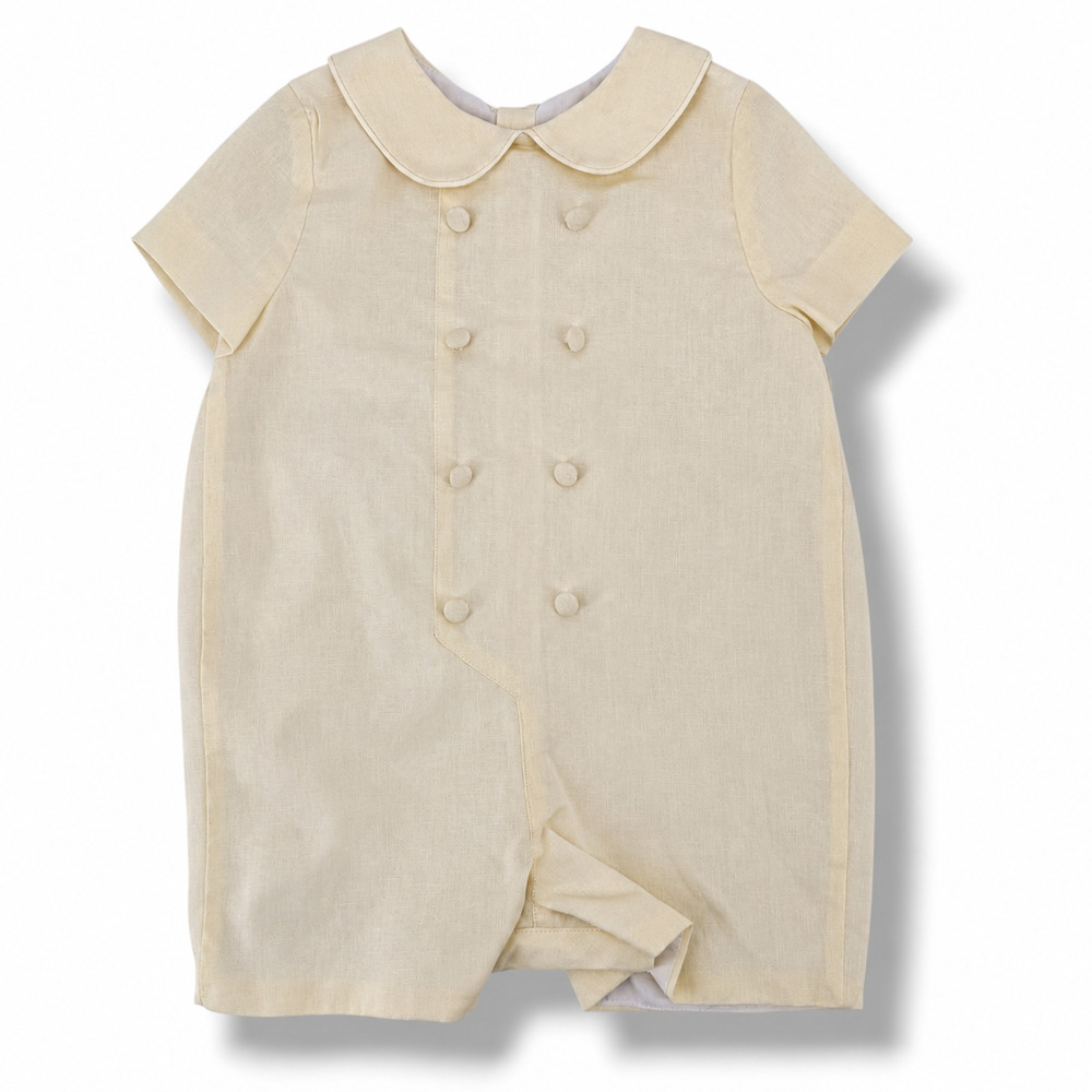 Edgehill Collection Kristin Ellen Hockman Robert Yellow Shortall Baby Boy Sz 3M